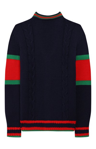 Шерстяной кардиган GUCCI синего цвета по цене 45600 руб., арт. 512524/X1577, фото 2 Шерстяной кардиган GUCCI, арт. 512524/X1577, фото 2