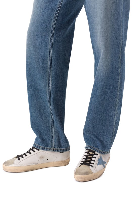 Комбинированные кеды Super-Star Golden Goose Deluxe Brand GMF00101.F005994 Белый  GMF00101.F005994 Фото 2
