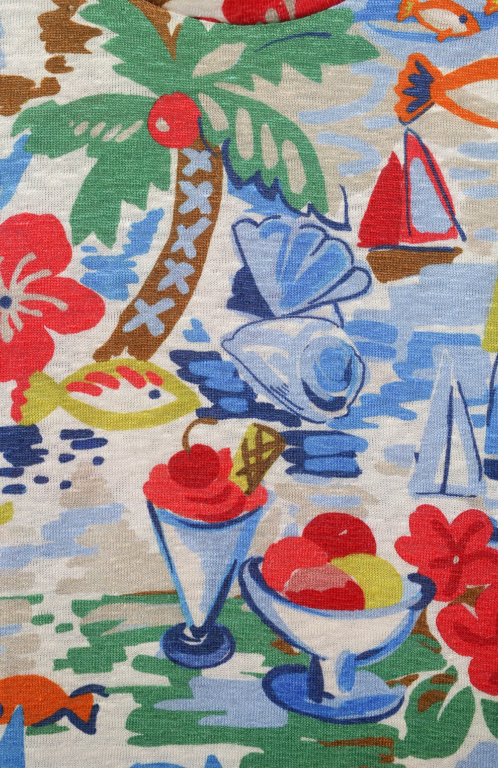 Льняная футболка LORO PIANA, арт. FAL6059, фото 3