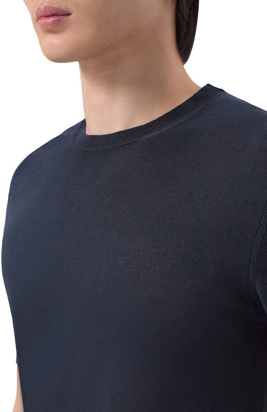 Шелковый джемпер Corneliani 27M901/2725107 Синий  27M901/2725107 Фото 5