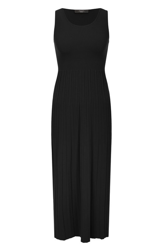 Платье из вискозы Weekend Max Mara MARKUS Чёрный MARKUS