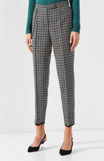 Шерстяные брюки с контрастной отделкой BOTTEGA VENETA, арт. 524281/VERY0, фото 3