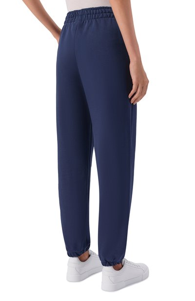 Хлопковые джоггеры HINNOMINATE синего цвета по цене 9950 руб., арт. HMABW02374, фото 4 Хлопковые джоггеры HINNOMINATE, арт. HMABW02374, фото 4