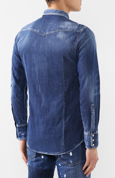 Джинсовая рубашка DSQUARED2, арт. S74DM0226/S30341, фото 4