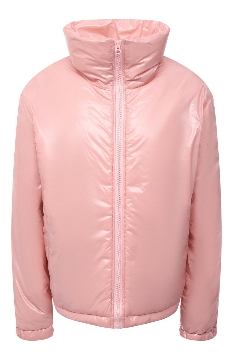 Женский пуховик ACNE STUDIOS розового цвета, арт. C90066/W | Фото 1 (Материал подклада: Синтетический материал; Материал внешний: Синтетический материал; Стили: Кэжуэл; Женское Кросс-КТ: Пуховик-куртка; Рукава: Длинные; Длина (верхняя одежда): Короткие; Кросс-КТ: Пуховик)