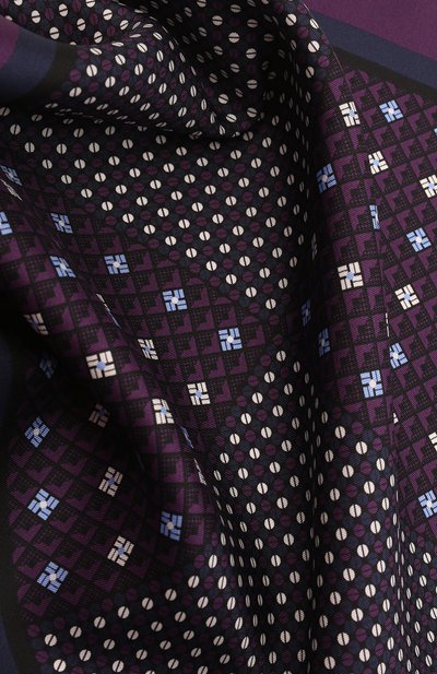 Шелковый платок ZEGNA фиолетового цвета по цене 11650 руб., арт. Z3J08A/39A, фото 2 Шелковый платок ZEGNA, арт. Z3J08A/39A, фото 2