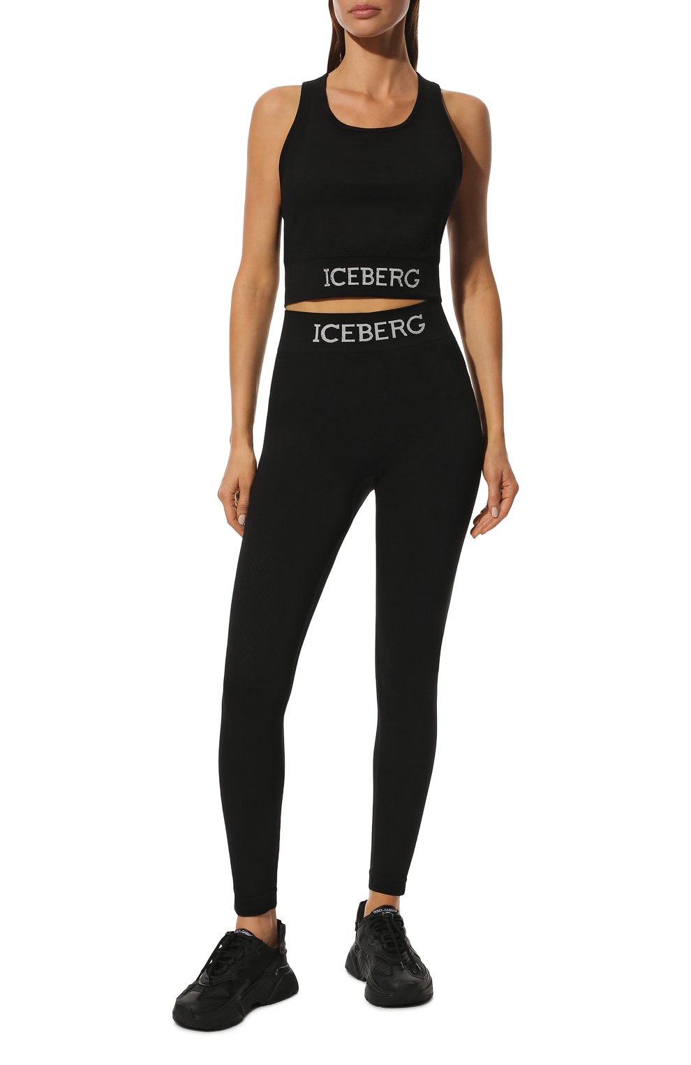 Легинсы ICEBERG черного цвета по цене 18350 руб., арт. 22E I2P0/BA13/6303, фото 2 Легинсы ICEBERG, арт. 22E I2P0/BA13/6303, фото 2