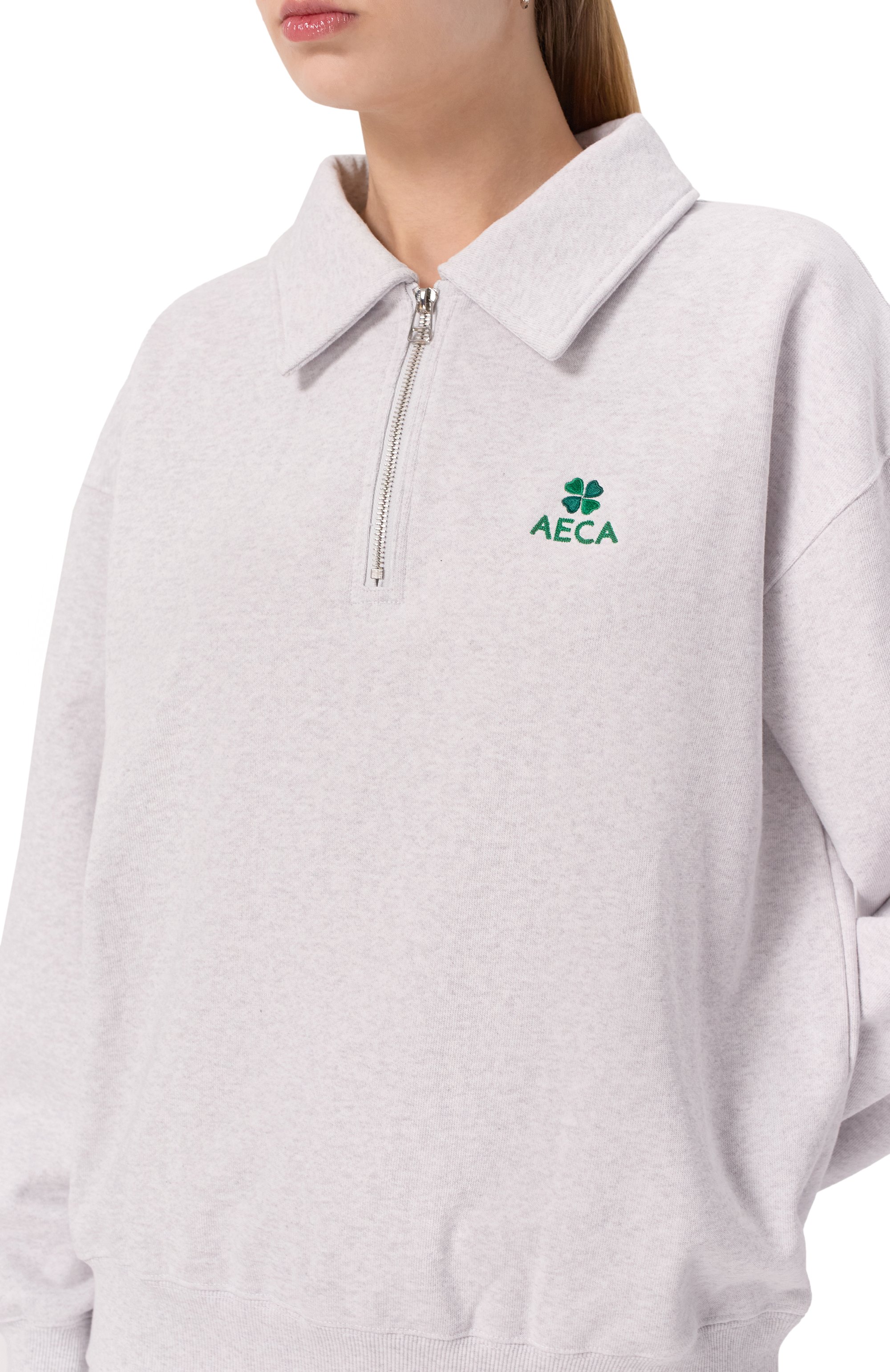 Хлопковый свитшот AECA WHITE, арт. AWCMFWBDTSSSO002C0.LIGHT GREY (L), фото 5