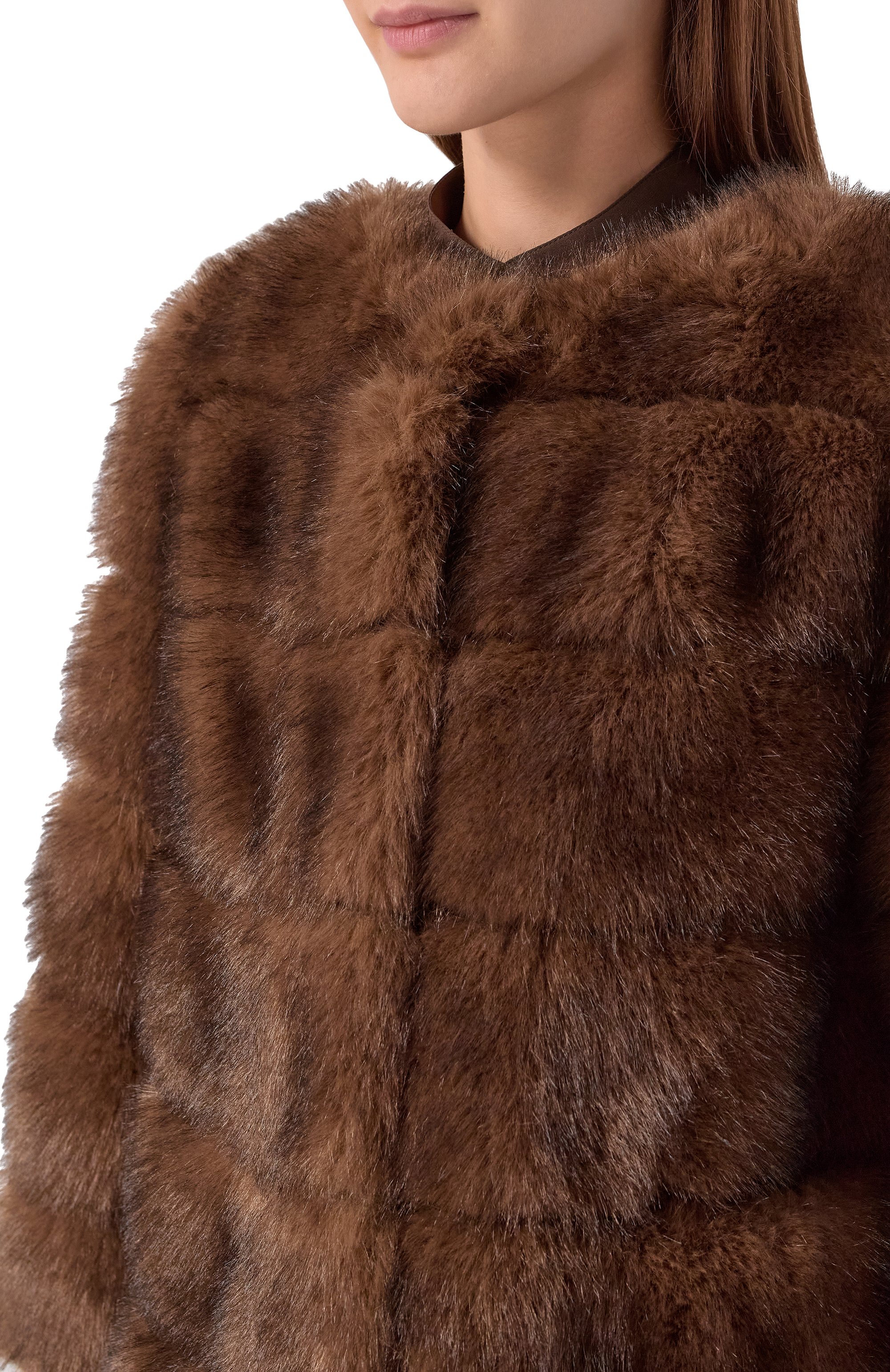 Шуба из экомеха DIEGO M, арт. 25IM-B255/25IT-248, фото 5