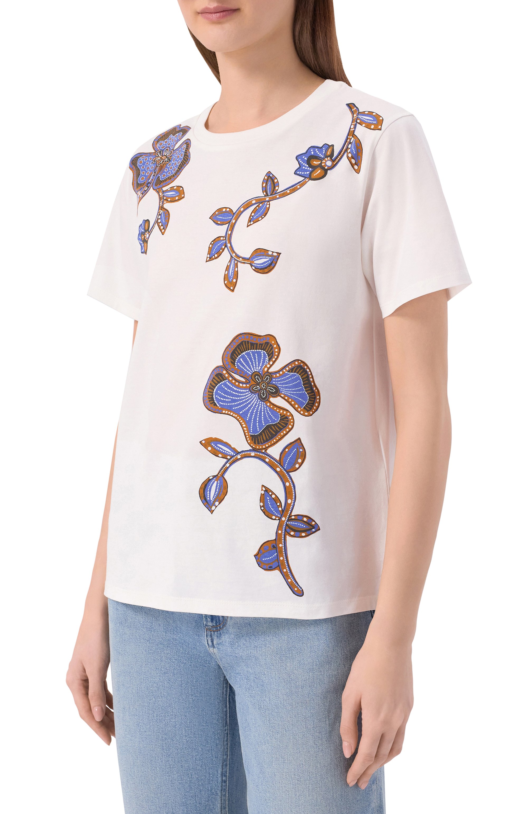 Хлопковая футболка WEEKEND MAX MARA, арт. WKDPANTERA, фото 3