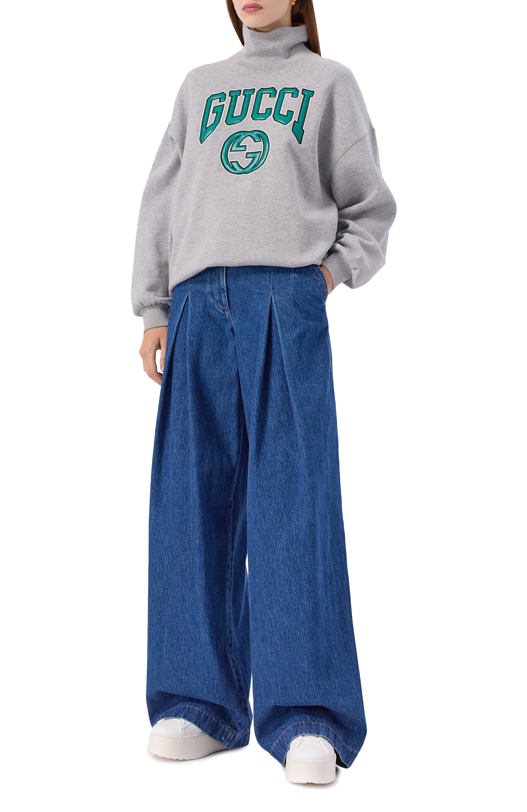 Кожаные кеды rockstud untitled VALENTINO, арт. 5W2S0GG8/BHS, фото 3