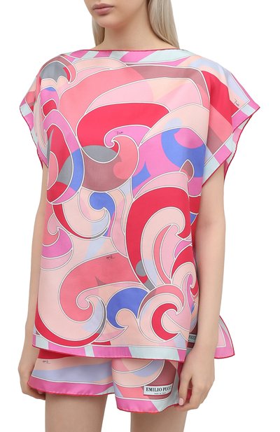 Шелковая блузка EMILIO PUCCI, арт. 1EWM70/1E826, фото 3
