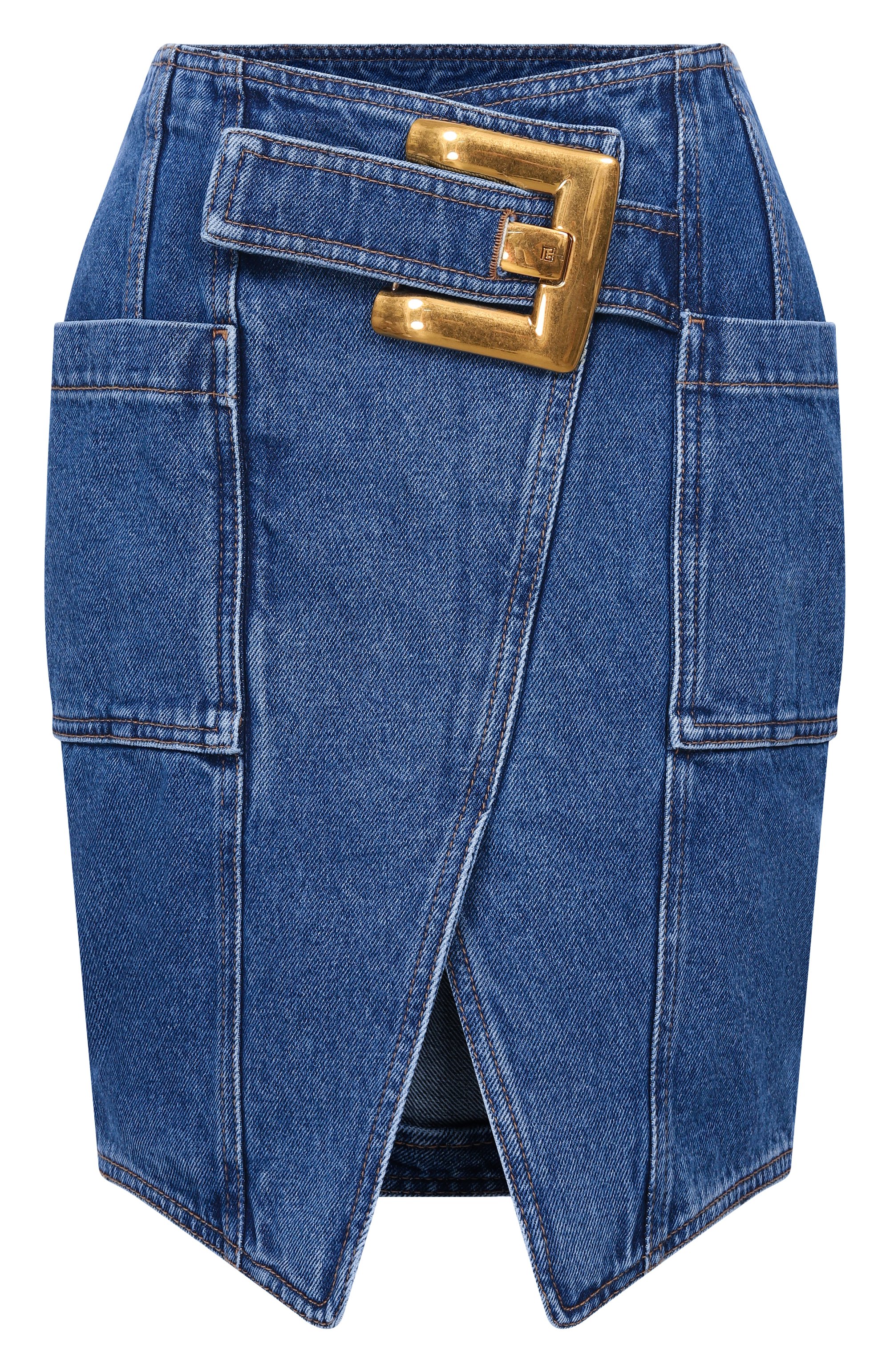 Джинсовая юбка BALMAIN, арт. GF1LBB28/DG08, фото 1