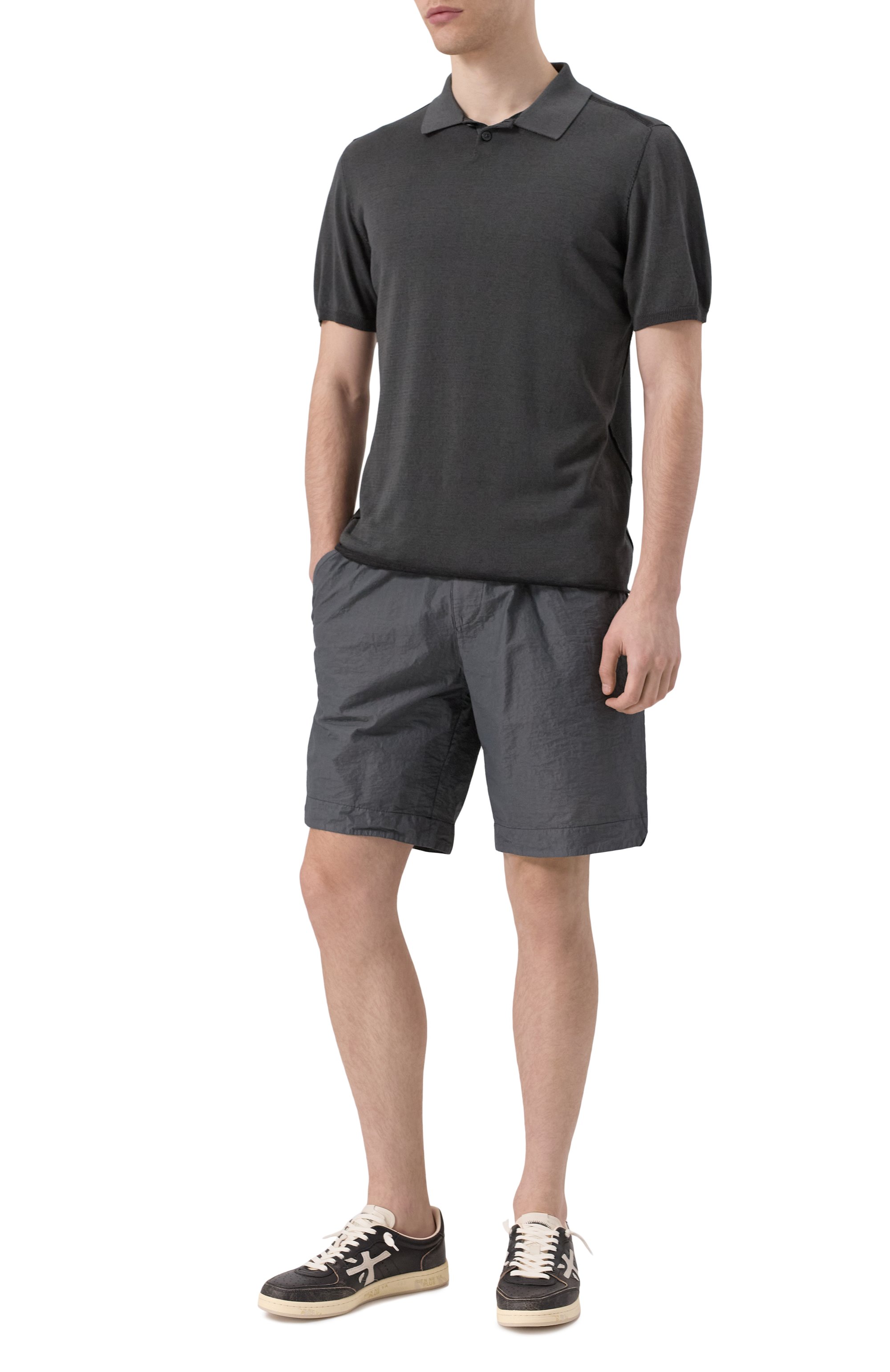 Поло из вискозы и хлопка TRANSIT, арт. CFUTRZ10451, фото 2