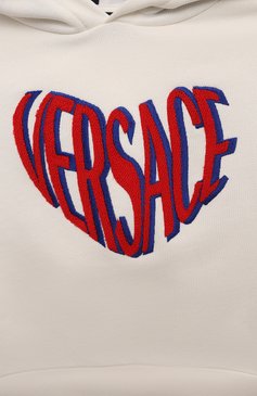 Хлопковое худи VERSACE, арт. 1005239/1A09693/4A-6A, фото 3