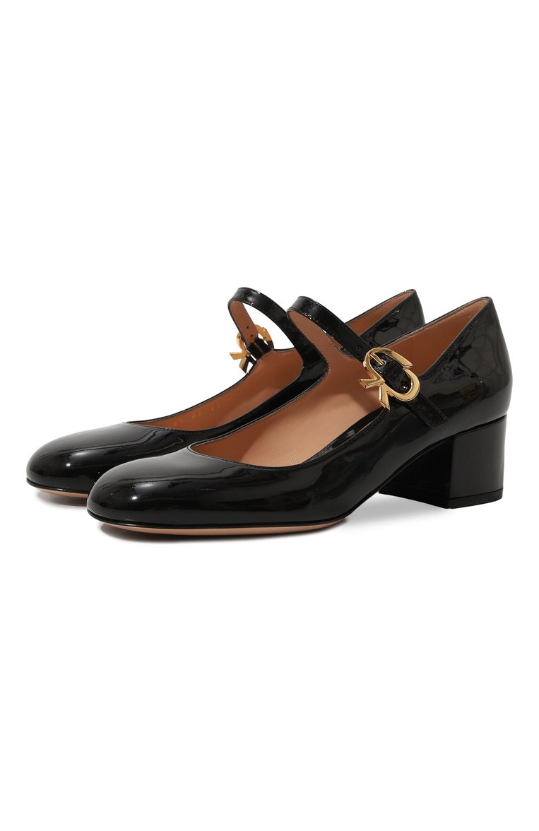 Женские лакированные туфли mary ribbon 45 GIANVITO ROSSI черного цвета, арт. G22101.45RIC.VERNER0 | Фото 1 (Материал внутренний: Натуральная кожа; Подошва: Плоская; Каблук высота: Низкий; Каблук тип: Устойчивый; Материал внешний: Натуральная кожа; Автоматизация состава: Проставлено; Автоматизация ТО: Проставлено)