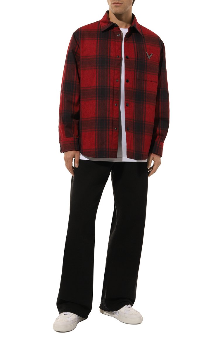 Хлопковая куртка-рубашка VALENTINO, арт. 5V3CI006A8T, фото 2