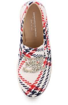 Текстильные слипоны с кристаллами ERMANNO SCERVINO, арт. 55695/36-41, фото 4