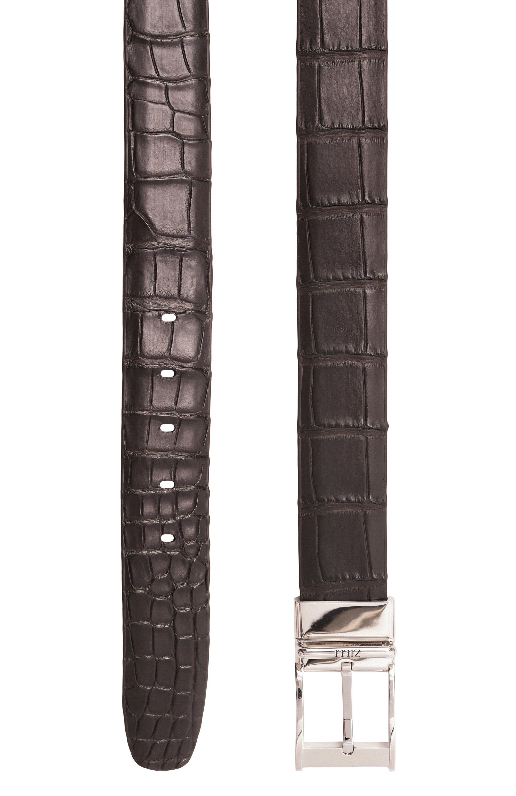 Двусторонний ремень из кожи каймана ZILLI, арт. BR0135M1002VPAL00/120, фото 4