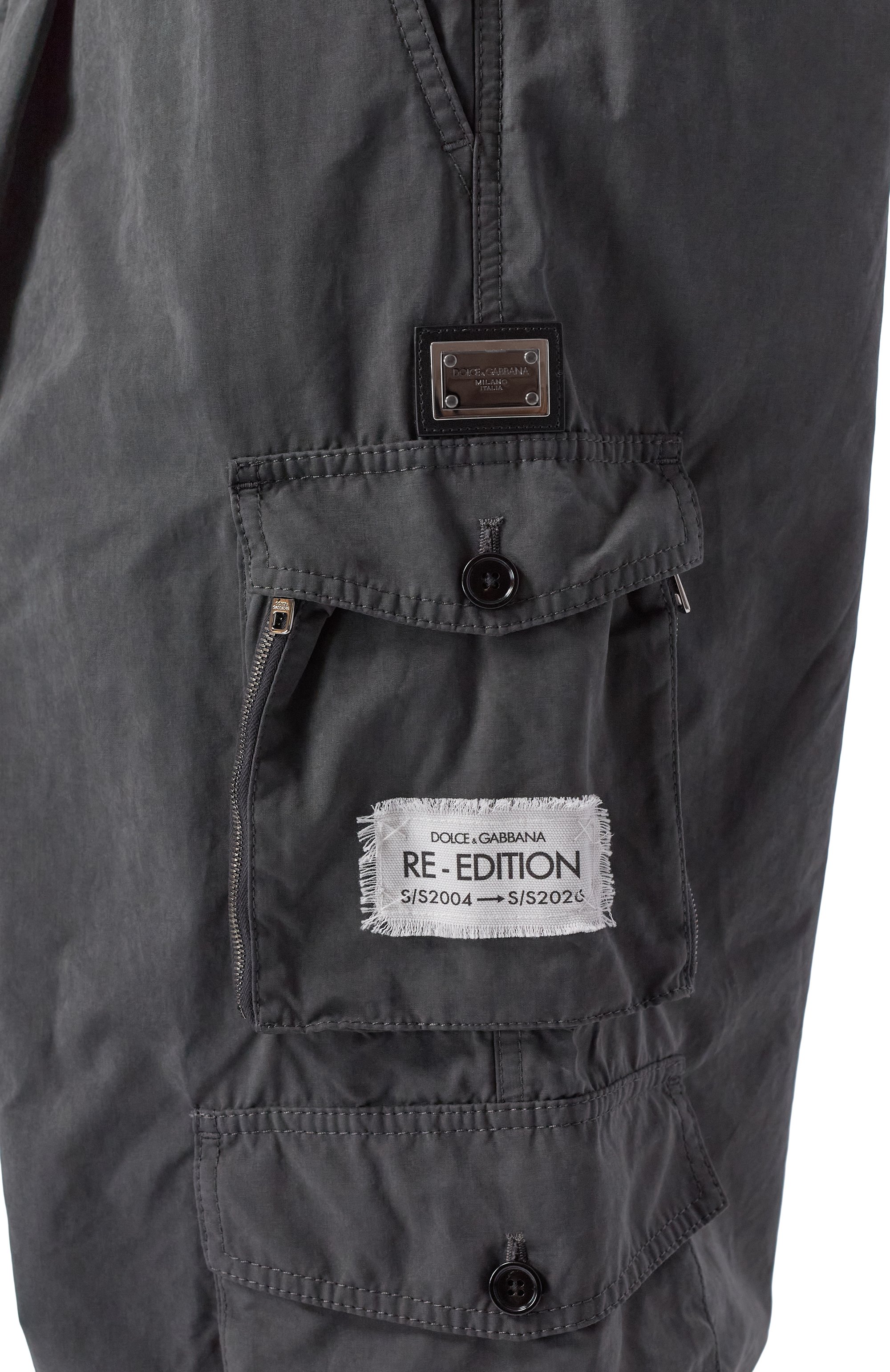 Брюки-карго DOLCE & GABBANA темно-серого цвета по цене 189500 руб., арт. GP15UT/GK056, фото 5 Брюки-карго DOLCE & GABBANA, арт. GP15UT/GK056, фото 5