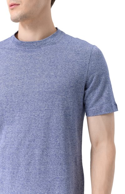 Футболка изо льна и хлопка BRUNELLO CUCINELLI, арт. MW8351308, фото 5