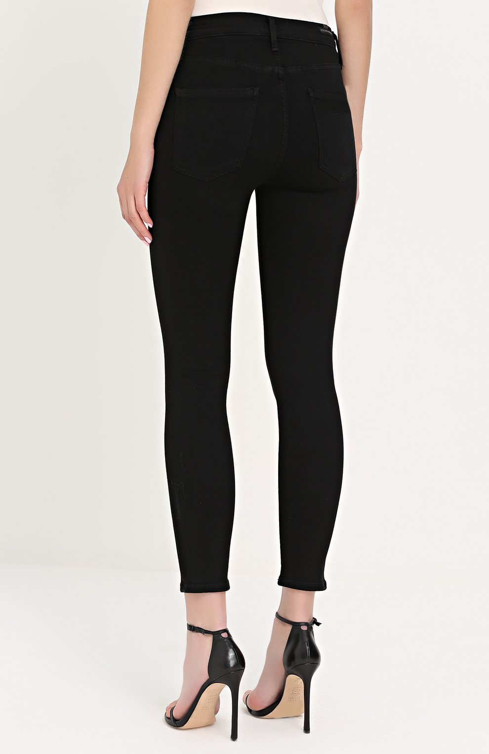 Укороченные джинсы-скинни CITIZENS OF HUMANITY черного цвета по цене 35000 руб., арт. 1487C-688, фото 4 Укороченные джинсы-скинни CITIZENS OF HUMANITY, арт. 1487C-688, фото 4