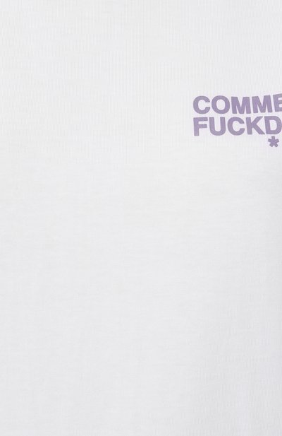 Хлопковая футболка COMME DES FUCKDOWN, арт. CFABW00127, фото 5