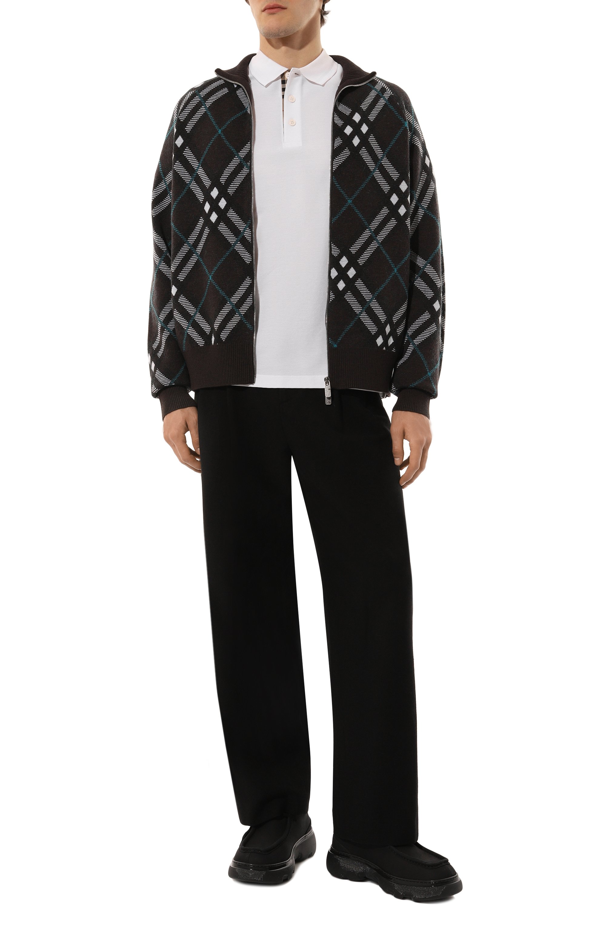 Хлопковое поло BURBERRY, арт. 8055229, фото 2