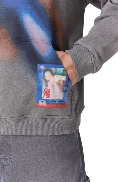 Хлопковое худи DIESEL, арт. A20950/0BMBJ, фото 5