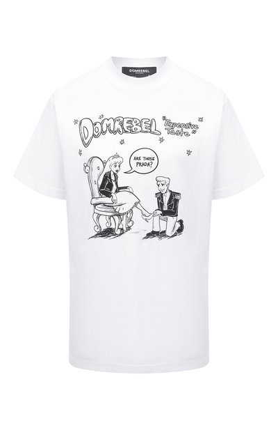 Женская хлопковая футболка DOMREBEL, арт. B0UGIE/0VER TEE/W