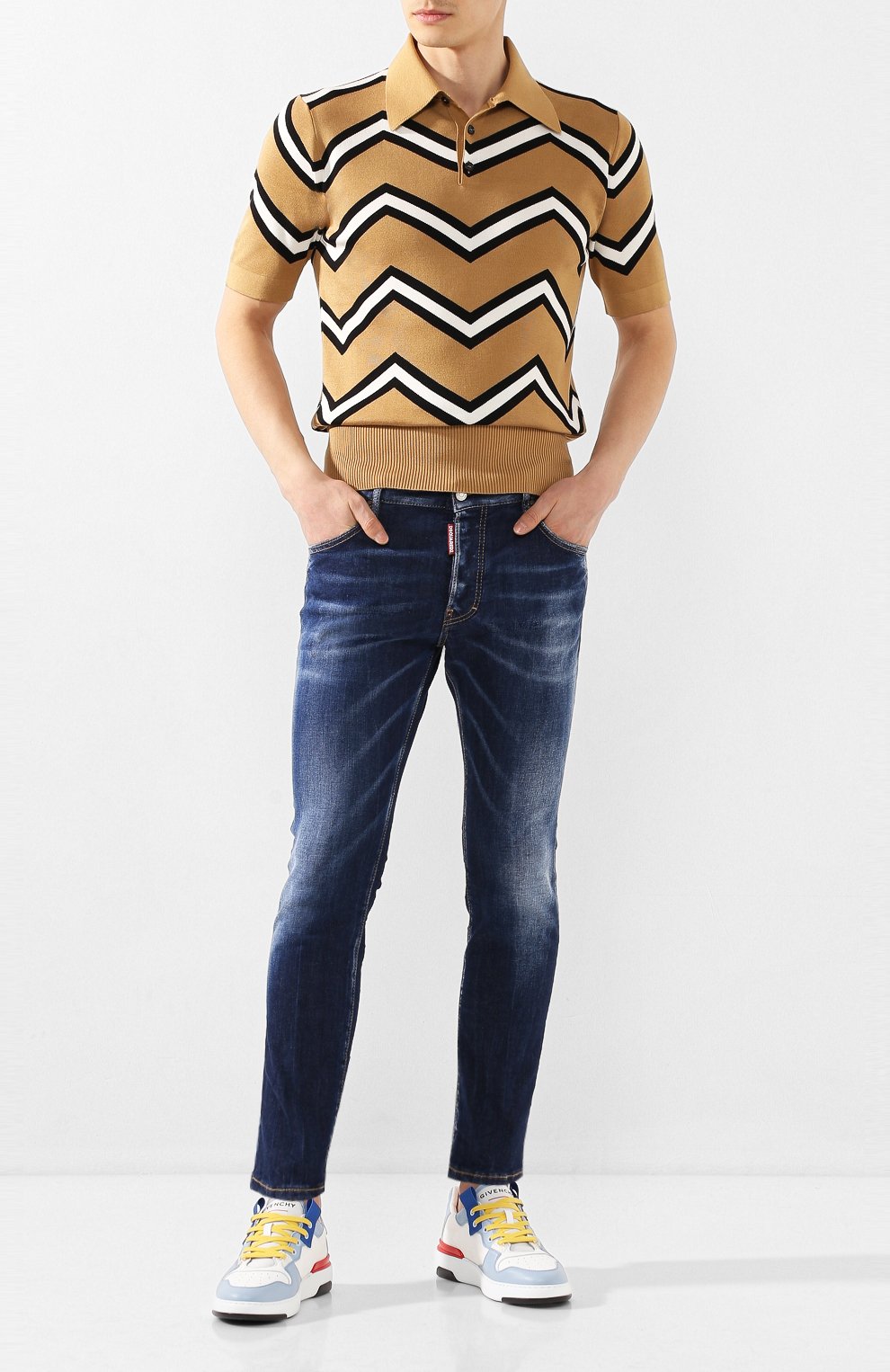 Шелковое поло DOLCE & GABBANA, арт. GXA20T/JASKP, фото 2