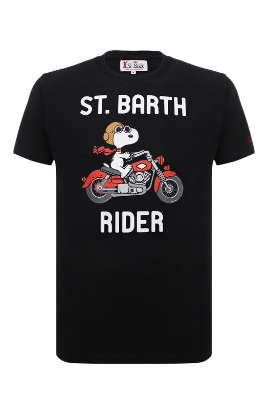 

Хлопковая футболка MC2 Saint Barth, Чёрный