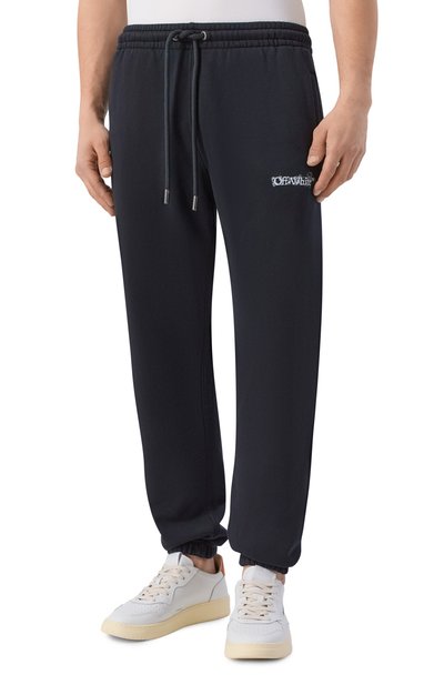 Хлопковые джоггеры OFF-WHITE, арт. 0MCH057S26FLE003, фото 3