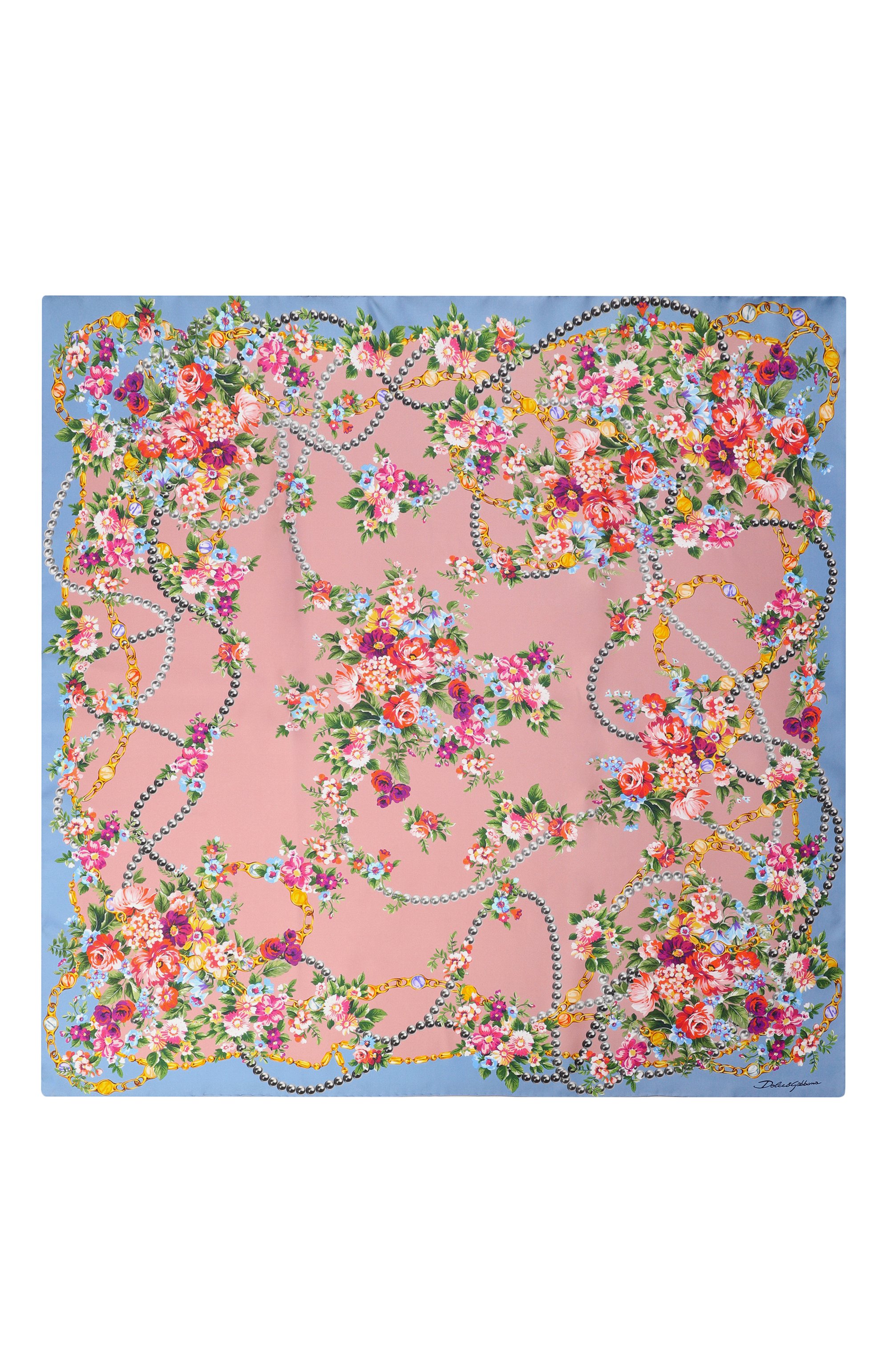 Шелковый платок DOLCE & GABBANA, арт. FN090R/GDDLH, фото 4