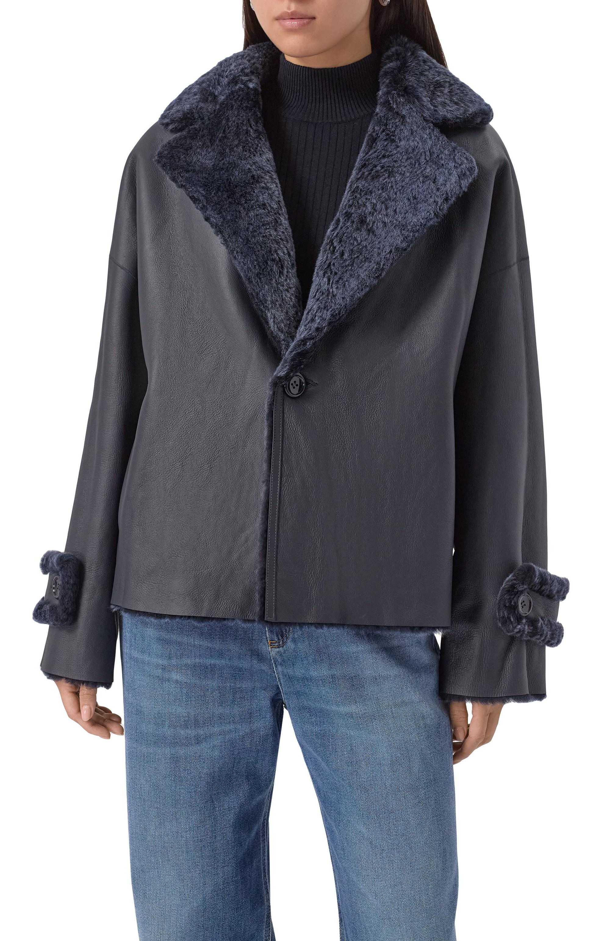 Дубленка из овчины MANZONI24, арт. 25M1295R-S35N, фото 6