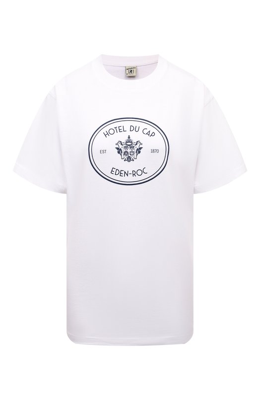 Хлопковая футболка Sporty & Rich х Hotel du Cap-Eden-Roc Sporty and Rich T0043501621WH01 Белый T0043501621WH01