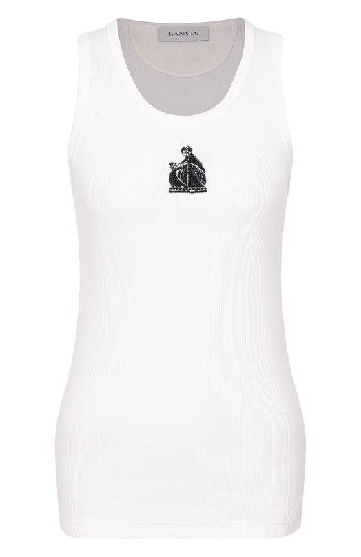 Хлопковая майка Lanvin RW-T00012-J047-P26 Белый RW-T00012-J047-P26