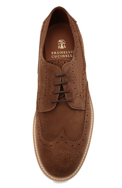 Замшевые дерби BRUNELLO CUCINELLI, арт. MZU0USP825, фото 5