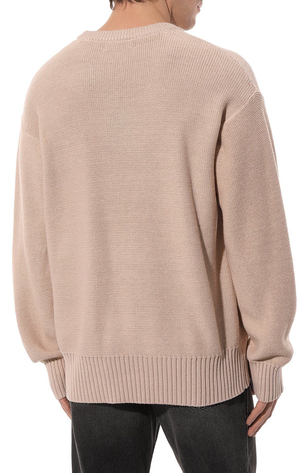Свитер из шерсти и хлопка DOMREBEL бежевого цвета по цене 35050 руб., арт. BEARCL0PS/KNIT SWEATER, фото 4 Свитер из шерсти и хлопка DOMREBEL, арт. BEARCL0PS/KNIT SWEATER, фото 4