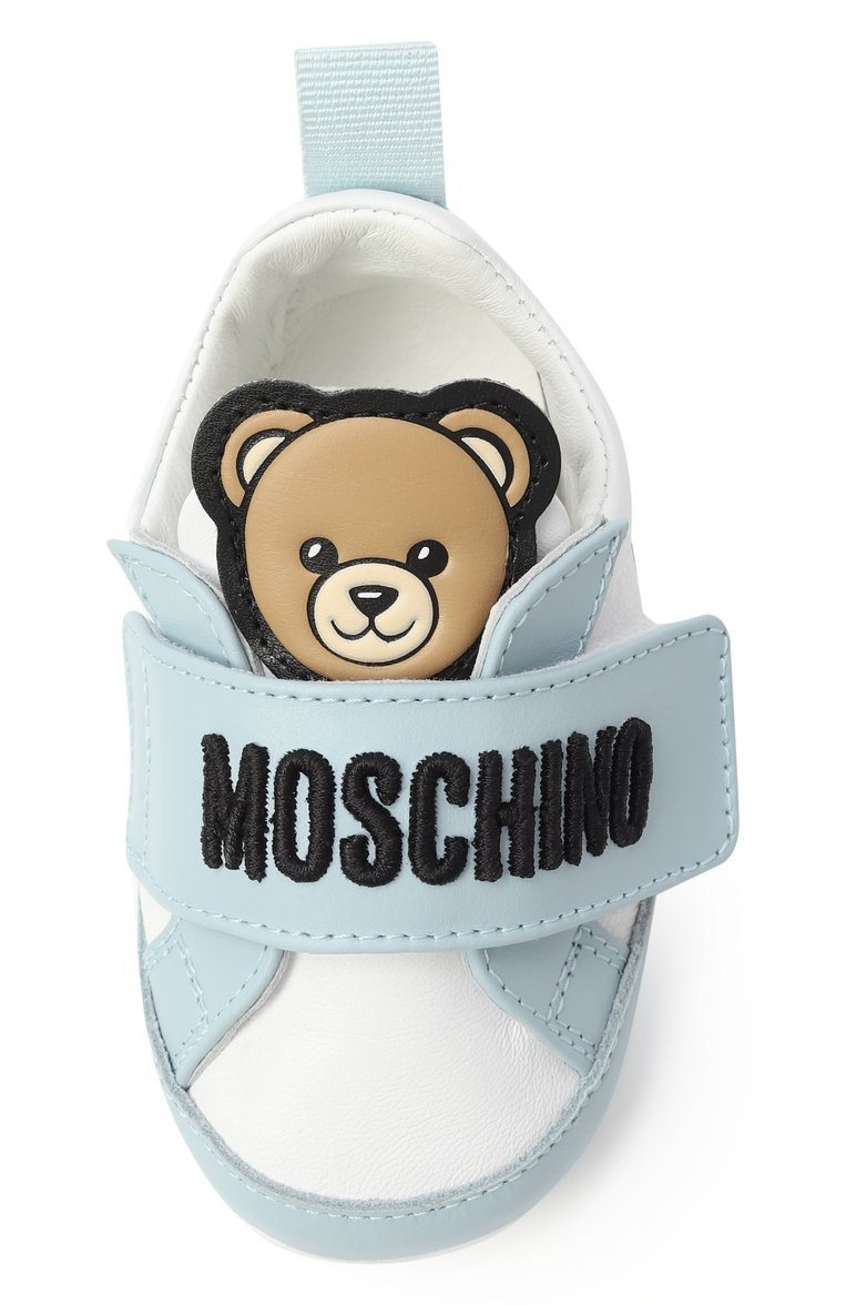 Кожаные пинетки MOSCHINO, арт. 81811/VAR2/15-19, фото 1