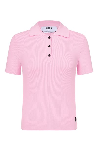 Женское поло из вискозы MSGM, арт. 4041MDM201/267297