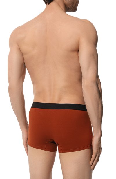 Хлопковые боксеры ZEGNA коричневого цвета по цене 10500 руб., арт. N3LC61680, фото 3 Хлопковые боксеры ZEGNA, арт. N3LC61680, фото 3