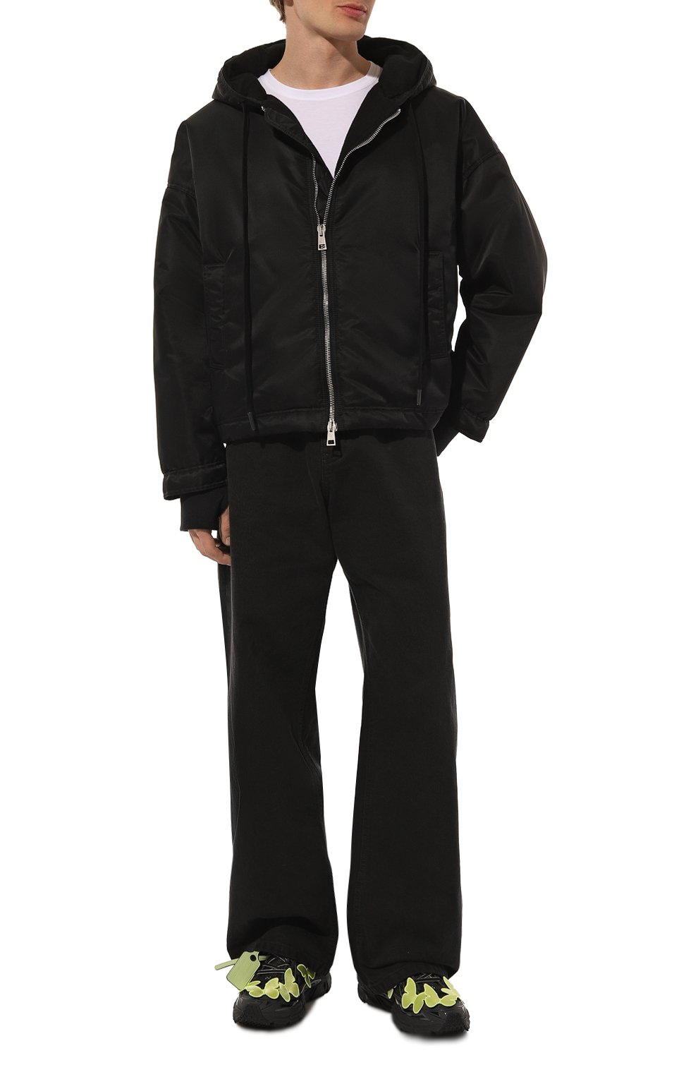 Комбинированные кроссовки be right back OFF-WHITE, арт. 0MIA295W24FAB002, фото 2