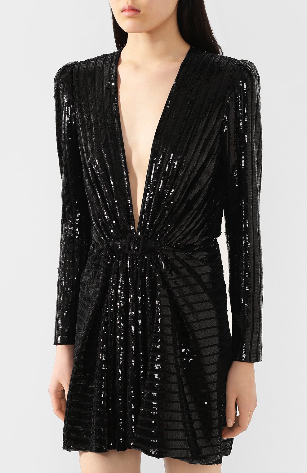 Платье с пайетками SAINT LAURENT, арт. 605892/Y059R, фото 3