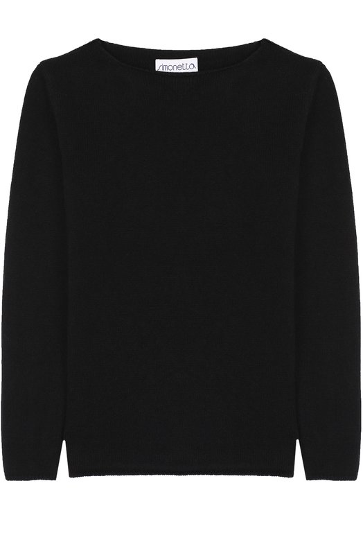 

Кашемировый пуловер прямого кроя Simonetta, Чёрный