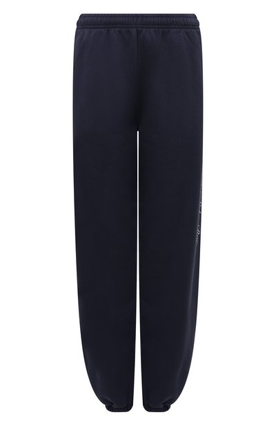 Хлопковые джоггеры sporty & rich х hotel du cap-eden-roc SPORTY AND RICH темно-синего цвета по цене 22650 руб., арт. PA036501651BL32, фото 1 Хлопковые джоггеры sporty & rich х hotel du cap-eden-roc SPORTY AND RICH, арт. PA036501651BL32, фото 1