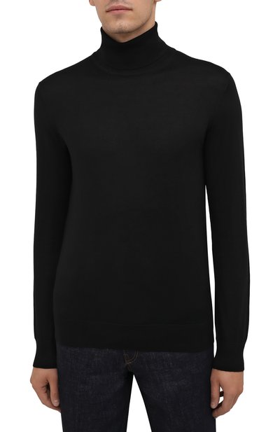 Водолазка из кашемира и шелка ZEGNA черного цвета по цене 104000 руб., арт. UYJ00/120, фото 3 Водолазка из кашемира и шелка ZEGNA, арт. UYJ00/120, фото 3