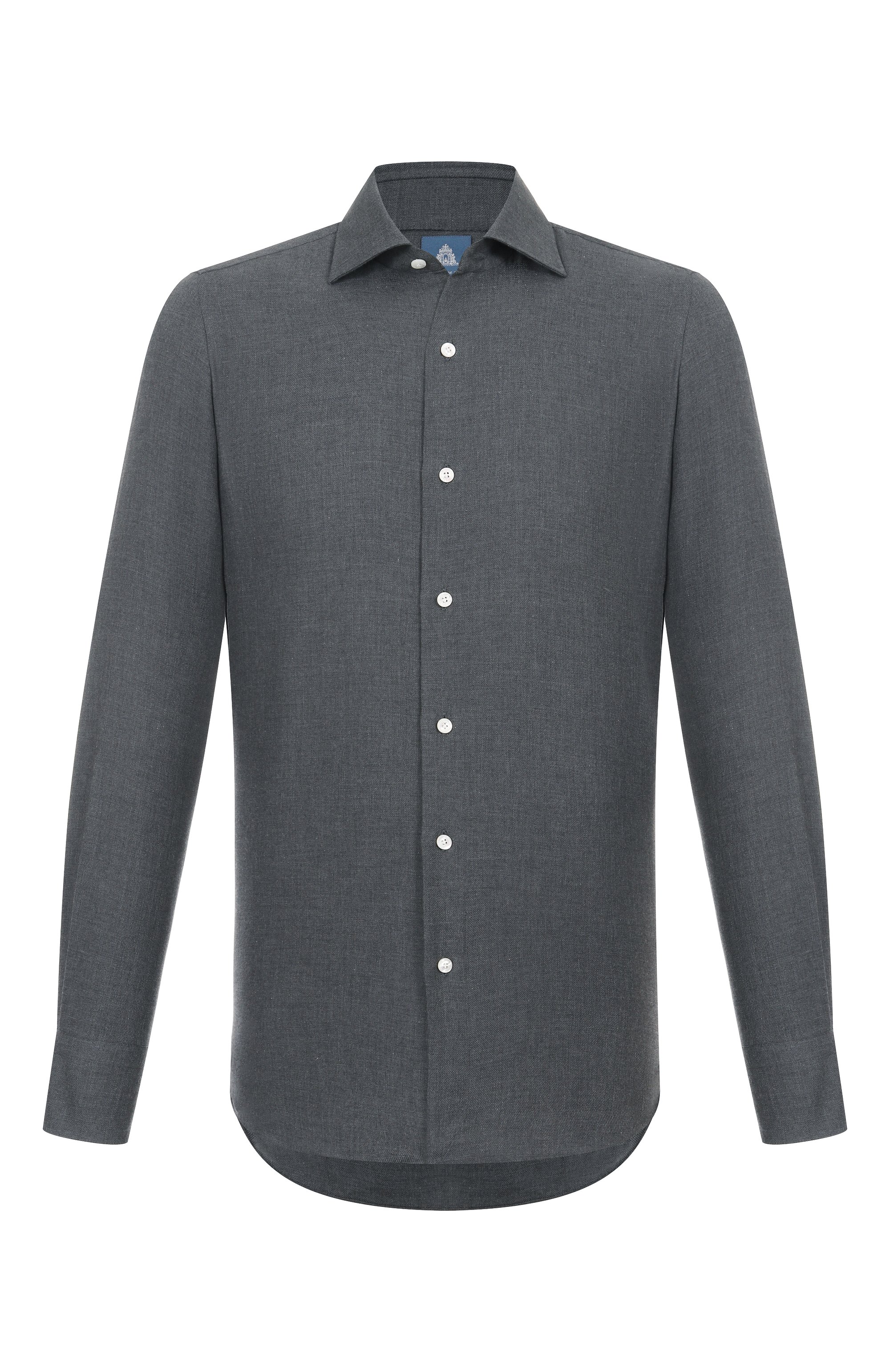 Рубашка из хлопка и кашемира FINAMORE 1925, арт. NAP0LI/C0286, фото 1