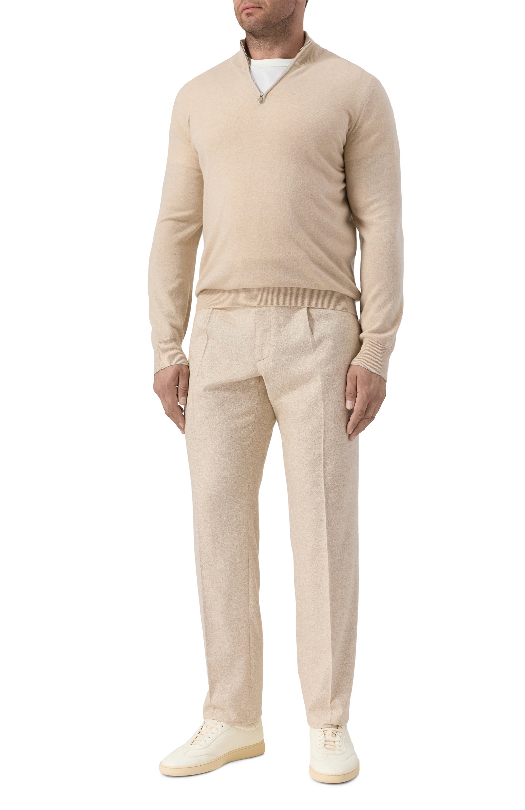 Брюки из шерсти и шелка STEFANO RICCI светло-бежевого цвета по цене 150000 руб., арт. M1T5300022/WKC01R/60, фото 2 Брюки из шерсти и шелка STEFANO RICCI, арт. M1T5300022/WKC01R/60, фото 2