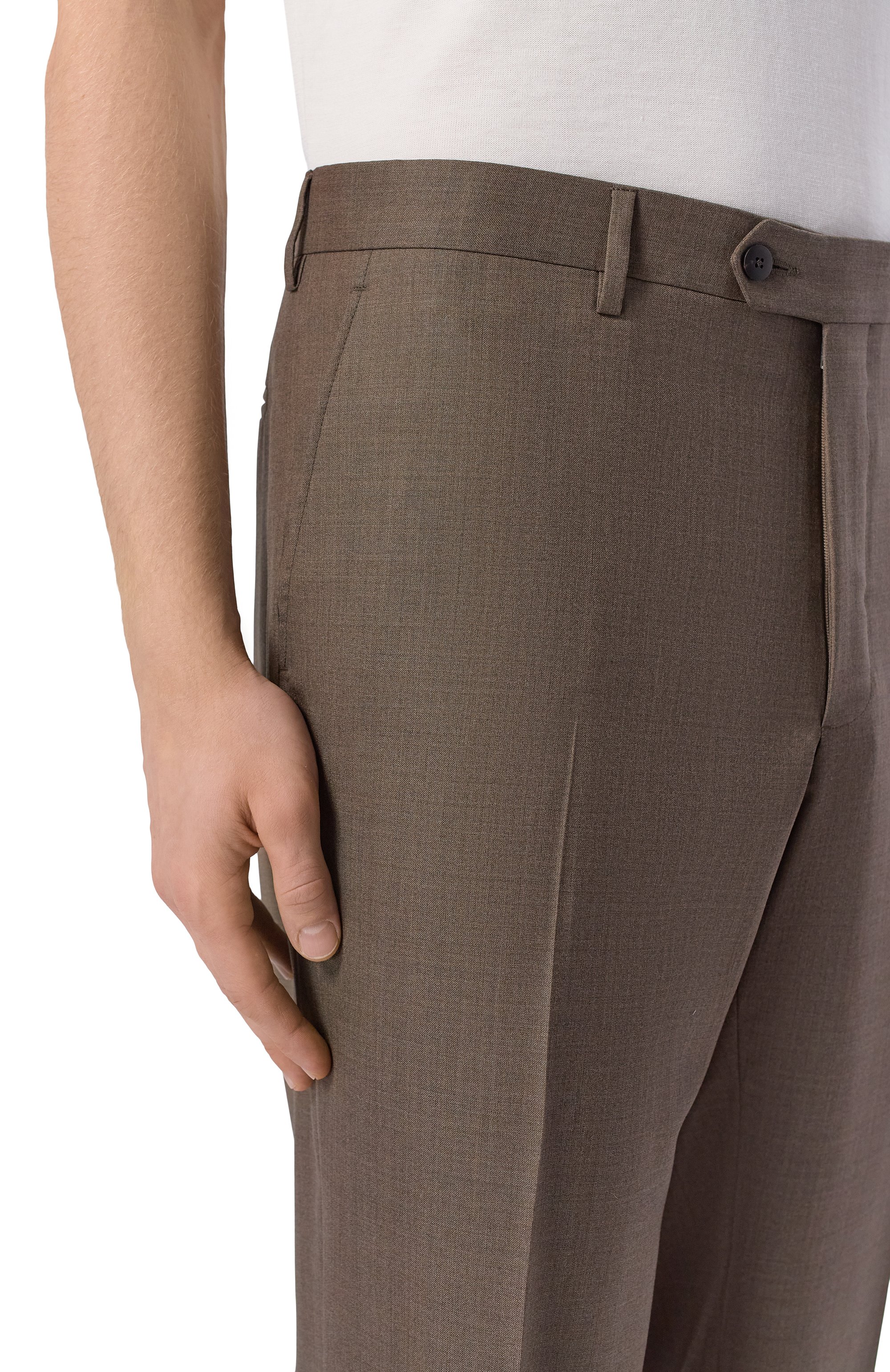 Брюки из шерсти и шелка MVST, арт. M26.CSM.T410/953-W00L/SILK, фото 5